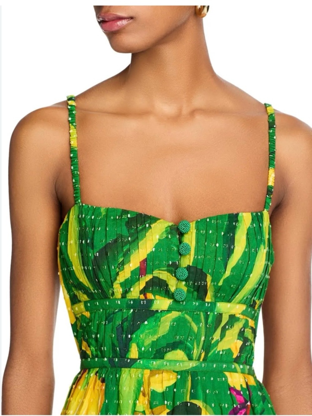 NEW FARM Rio Tropical Banana Midi Dress